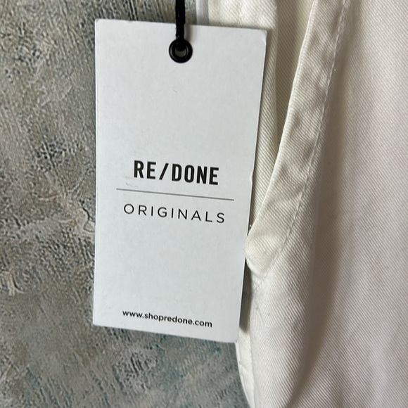 RE/DONE White Cargo Pants 27 NWT - Picture 8 of 9